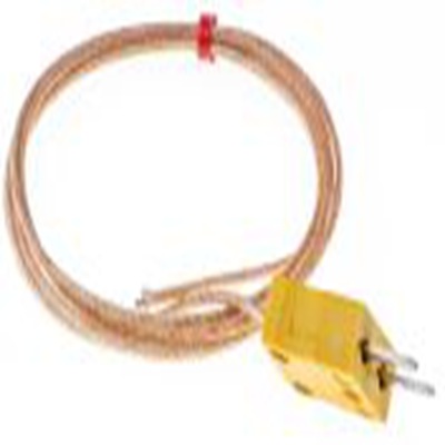RS PRO,814-0147,K型外露结点热电偶, 探头Φ1/0.3mm x 1m, 可测+350°C, 线长1m, 微型插头接端, 玻璃纤维探头