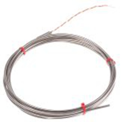 RS PRO,847-1107,K型矿物绝缘热电偶, 探头Φ3mm x 3m, 可测+1100°C, 线长100mm, 裸线尾线接端, 铬镍铁合金探头