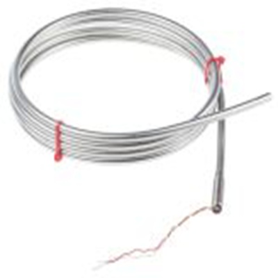 RS PRO,847-1160,K型矿物绝缘热电偶, 探头Φ6mm x 2m, 可测+1100°C, 线长100mm, 裸线尾线接端, 不锈钢探头