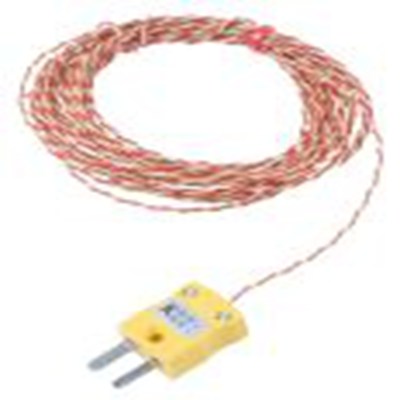 RS PRO,847-9710,K型外露结点热电偶, 探头Φ1/0.3mm x 5m, 可测+250°C, 线长5m, 微型插头接端, PFA探头