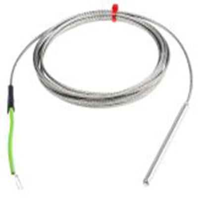 RS PRO,872-2562,K型接地热电偶, 探头Φ4.76mm x 75mm, 可测+350°C, 线长2m, 裸线尾线接端, 不锈钢探头