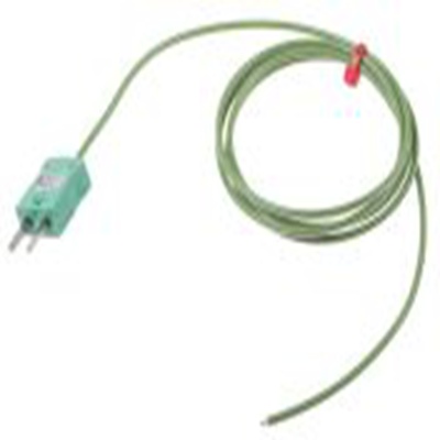 RS PRO,872-2635,K型外露结点热电偶, 探头Φ1/0.376mm x 1m, 可测+250°C, 线长1m, 微型插头接端, 聚四氟乙烯探头