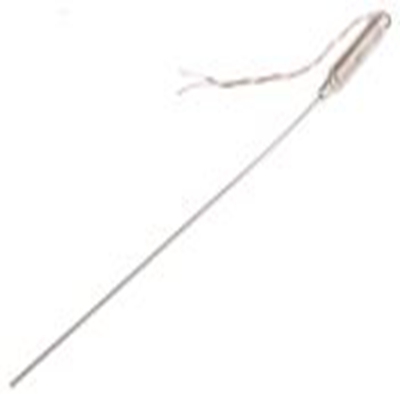 RS PRO,891-9101,T型矿物绝缘热电偶, 探头Φ1.5mm x 150mm, 可测+400°C, 线长100mm, 裸线尾线接端, 316不锈钢探头