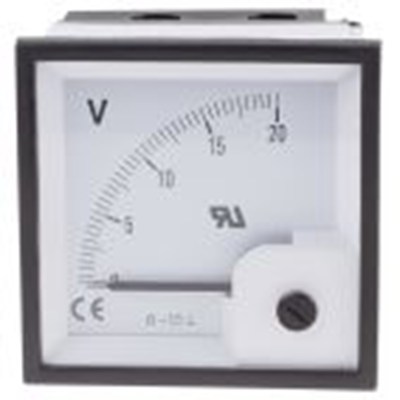 RS PRO,901-0542,直流 指针电压表 68 mm 68 mm切面, 系列