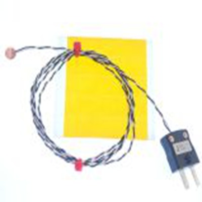 RS PRO,131-4742,J型铜盘热电偶, 探头Φ6.35mm x 2m, 可测+200°C, 线长2m, 微型插头接端, 铜探头