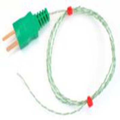 RS PRO,131-4753,K型外露结点热电偶, 探头Φ1/0.3mm x 2m, 可测+260°C, 线长2m, 整体浇铸插入式微型插头接端, PFA探头