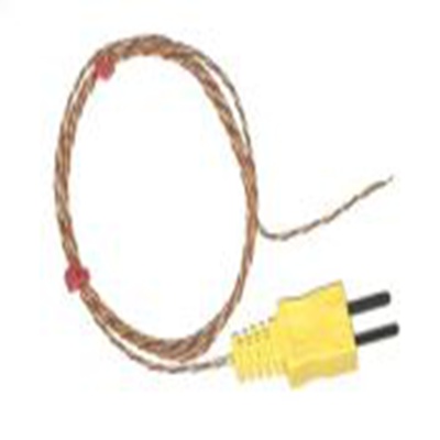 RS PRO,131-4760,K型外露结点热电偶, 探头Φ1/0.3mm x 3m, 可测+260°C, 线长3m, 整体浇铸插入式微型插头接端, PFA探头