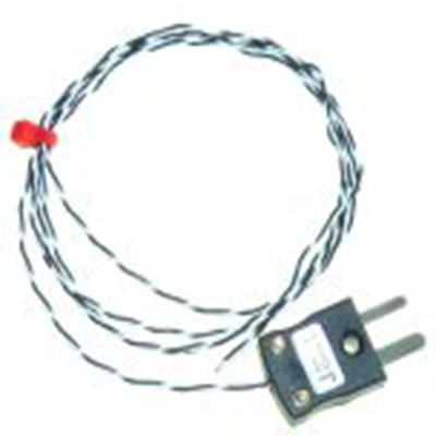 RS PRO,136-5868,J型外露结点热电偶, 探头Φ1/0.3mm x 1m, 可测+250°C, 线长1m, 微型插头接端, PFA探头