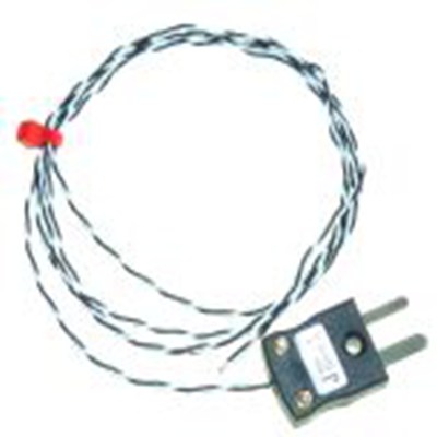 RS PRO,136-5878,J型外露结点热电偶, 探头Φ1/0.5mm x 10m, 可测+250°C, 线长10m, 微型插头接端, PFA探头