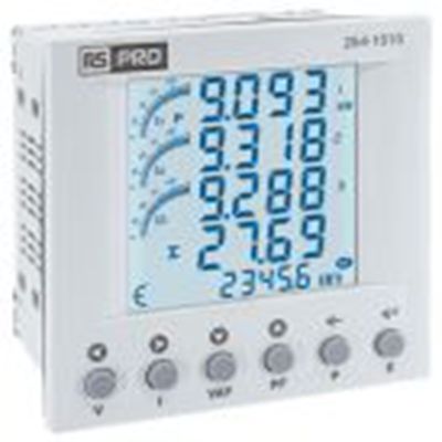RS PRO,264-1010,3相 能量计 能量计, LCD显示, 8位数字 91.5 mm 91.5 mm