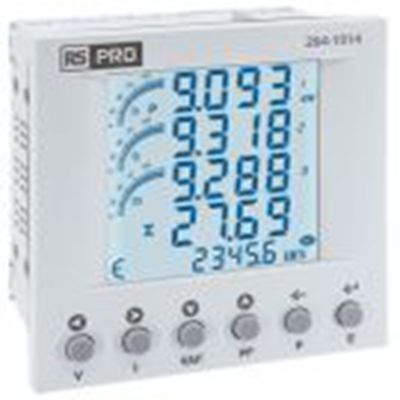 RS PRO,264-1014,3相 能量计 能量计, LCD显示, 8位数字 31.5 mm 91.5 mm