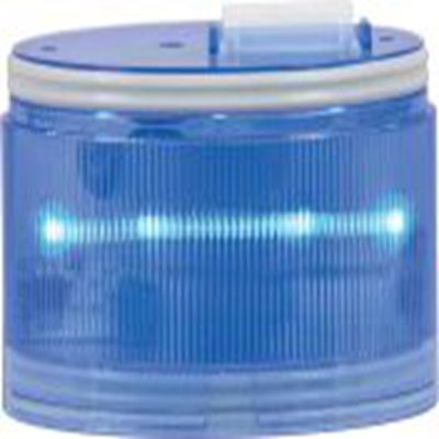 RS PRO,190-2817,LED闪灯元件, 24 V 交流/直流，240 V 交流电源, Φ70mm底座, 蓝色透镜