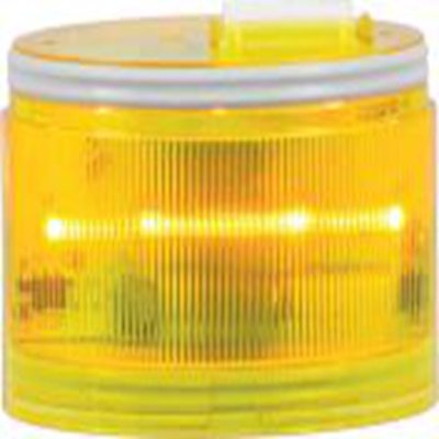 RS PRO,190-2821,LED闪灯元件, 24 V 交流/直流，240 V 交流电源, Φ70mm底座, 黄色透镜