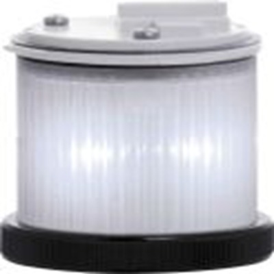 RS PRO,190-2843,LED警示灯, 24 V 交流/直流电源, Φ55mm底座, 透明透镜