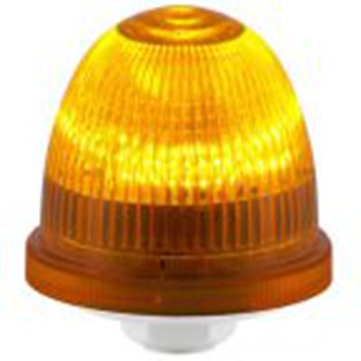 RS PRO,220-5002,闪光警示灯, 12 → 24 v, 琥珀色透镜, Φ75mm底座, IP66