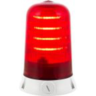 RS PRO,220-5017,闪光警示灯, 90 → 240 v, 红色透镜, 白色外壳, Φ142mm底座, IP65