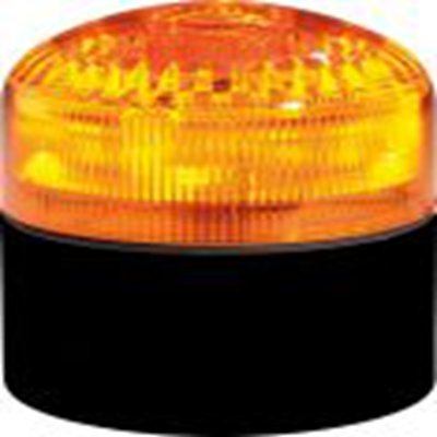 RS PRO,220-5020,声光报警器, 12 → 24 v电源, 1米外105dB, 最大105dB, IP65, 琥珀色灯罩, 黑色外壳