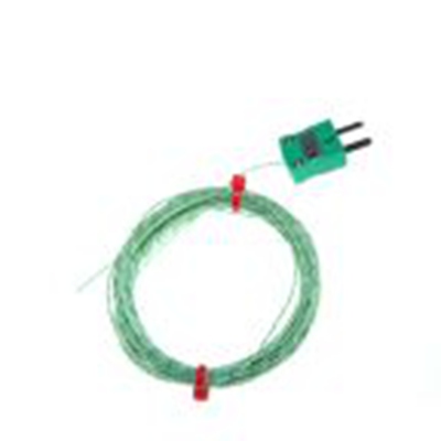 RS PRO,220-9487,K型外露结点热电偶, 探头Φ1/0.2mm x 3m, 可测+260°C, 线长3m, 微型插头接端, 聚四氟乙烯探头