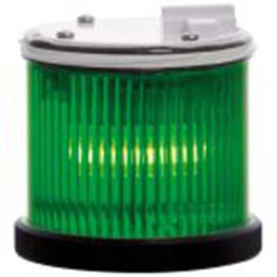 RS PRO,222-2430,BA 15d灯光模块, 12/240 v 交流 / 直流电源, Φ75mm底座, 绿色透镜