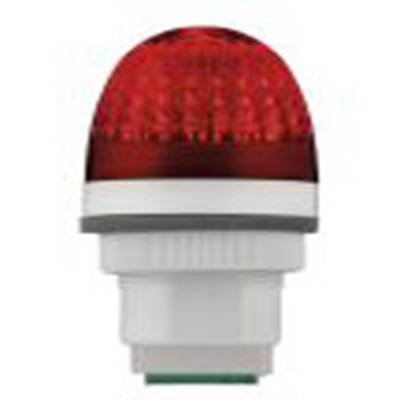 RS PRO,222-2437,常亮警示灯, 12 v 交流 / 直流、 24 v 交流 / 直流, 红色透镜, 白色外壳, Φ30mm底座, IP66