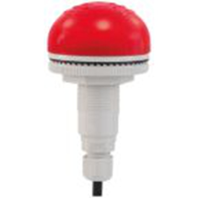 RS PRO,222-2440,声光报警器, 12 v 交流 / 直流、 24 v 交流 / 直流电源, IP65, 红色灯罩, 白色外壳