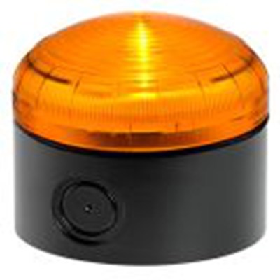 RS PRO,222-2458,常亮警示灯, 120 V 交流、240 V 交流, 琥珀色透镜, 黑色外壳, Φ92mm底座, IP66