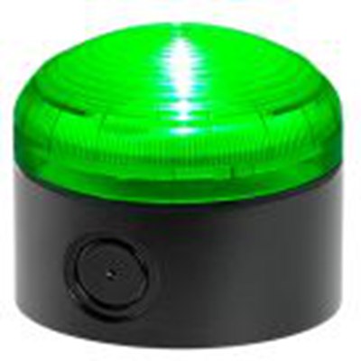 RS PRO,222-2462,常亮警示灯, 12 v 交流 / 直流、 24 v 交流 / 直流, 绿色透镜, 黑色外壳, Φ92mm底座, IP66