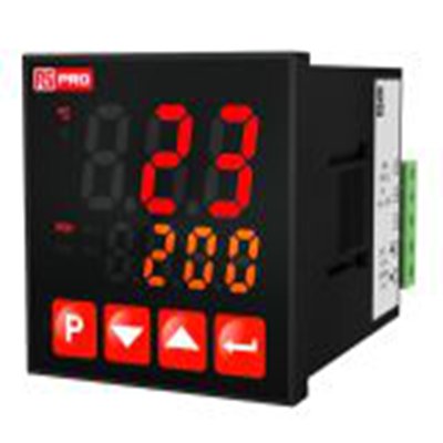 RS PRO,222-8114,PID控制器, 100 → 240 V电源, 继电器，SSR输出, 面板安装安装, 48 x 48mm