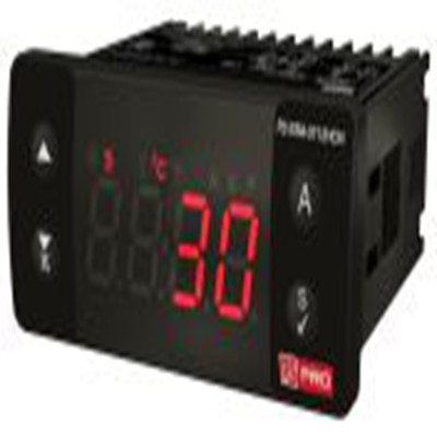 RS PRO,222-8131,温控开关, 24 V电源, 继电器输出, 面板安装安装, 77 x 35mm