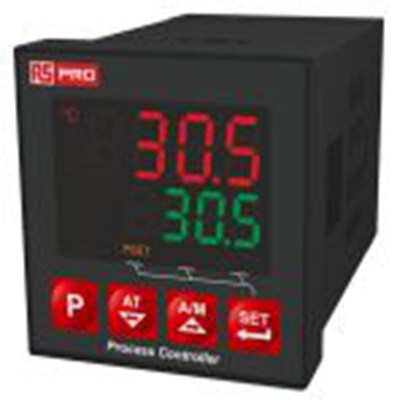 RS PRO,222-8148,PID控制器, 100 → 240 V电源, 继电器输出, 面板安装安装, 48 x 48mm