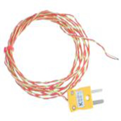 RS PRO,231-8477,K型外露结点热电偶, 探头Φ7/0.2mm x 3m, 可测+250°C, 线长3m, 微型插头接端, PFA探头