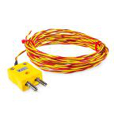 RS PRO,231-8493,K型外露结点热电偶, 探头Φ1/0.711mm x 3m, 可测+700°C, 线长3m, 标准插头接端, 玻璃纤维探头