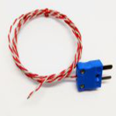 RS PRO,239-4535,K型外露结点热电偶, 探头Φ1/0.3mm x 2m, 可测+250°C, 线长2m, 微型插头接端, PFA探头