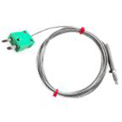 RS PRO,252-2438,K型喷嘴热电偶, 探头ΦM6 x 1mm x 1m, 可测+350°C, 线长1m, 微型插头接端, 不锈钢探头