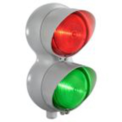 RS PRO,265-5870,LEDLED交通信号灯, 绿色，红色, 2个发光元件, 12 → 24 V 交流/直流电源, 231mm高, IP66