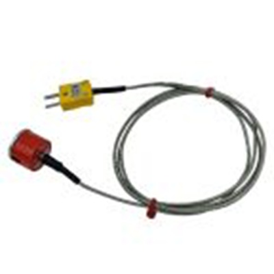 RS PRO,268-4400,K型按钮磁铁热电偶, 探头Φ19.1mm x 1m, 可测+250°C, 线长1m, 微型插头接端, 不锈钢探头