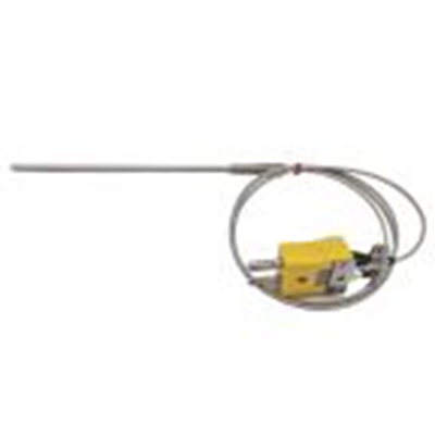 RS PRO,268-4440,K型重型热电偶, 探头Φ4.5mm x 150mm, 可测+350°C, 线长2m, 标准插头接端, 不锈钢探头