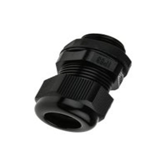 RS PRO,669-4660,尼龙 电缆接头, M20, 4 mm至9 mm线径, IP68, 黑色 包括锁紧螺母