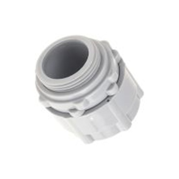 RS PRO,429-640,电缆导管 导管配件, M25螺纹, 尼龙 66制, 25 mm标称尺寸, 灰色表面, IP55, 灰色, BGR系列