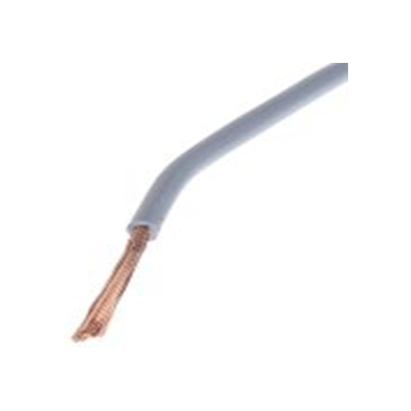RS PRO,536-237,RS PRO 灰色电线, 1.5 mm², 100m长, 15 AWG, 450/750 V, 最高+70°C, PVC绝缘