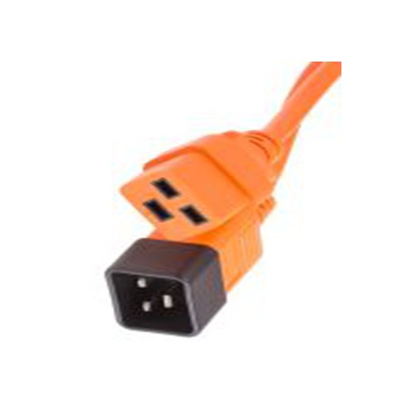 RS PRO,137-3368,0.5 m 电源线, IEC C19转IEC C20, 橙色, 符合CE标准