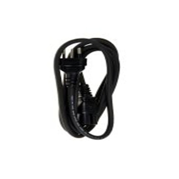 RS PRO,123-0949,2 m 电源线, 250 V, 直向转SEV 1011 瑞士 橡胶, 黑色, 符合VDE, ESTI, ENEC标准