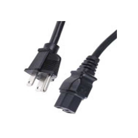 RS PRO,123-0950,2 m 电源线, 125 V, 直向转nema 5 - 15P 聚氯乙烯, 黑色, 符合CSA, UL标准