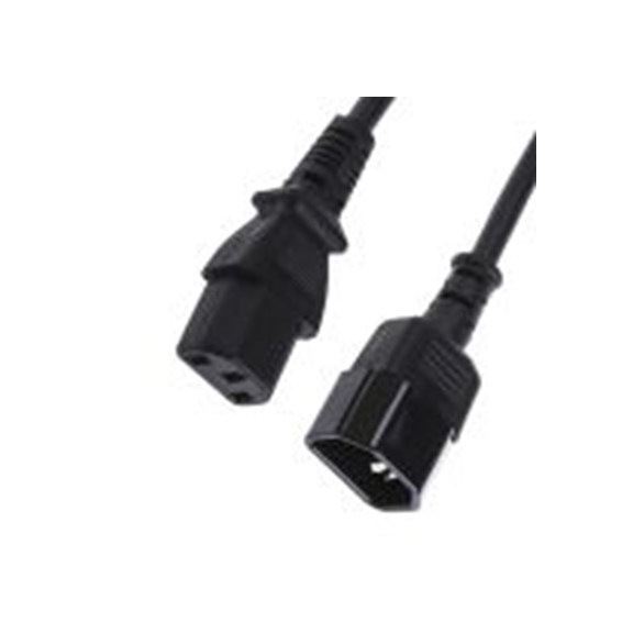 RS PRO,123-0959,1 m 电源线, 250 V, 直向转直 低烟，无卤, 黑色, 符合ENEC标准