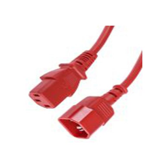 RS PRO,137-3345,2 m 电源线, 250 V, 直向转直 聚氯乙烯, 红色, 符合ENEC标准
