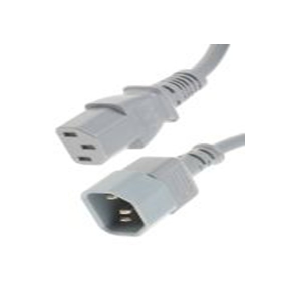 RS PRO,137-3351,1 m 电源线, 250 V, 直向转直 聚氯乙烯, 灰色, 符合ENEC标准
