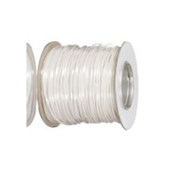 RS PRO,256-7032,白色 PVC 电线 架空电缆, 1.5 mm², 100 m长 27/0.25 mm, 16 AWG 聚氯乙烯, 1 kV dc, 最高105 °C, 1015系列