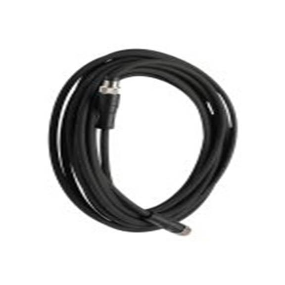 RS PRO,282-5445,RS PRO 电缆, 5 m长 3, 直向 公 3转直 母插, PU 黑色护套, IP40