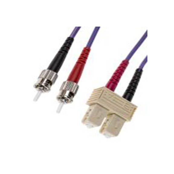 RS PRO,536-6412,OM3 多模 光纤电缆, 3 m长, Φ125 μm线芯, 低烟，无卤 紫色护套