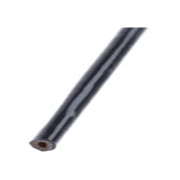 RS PRO,668-1223,可扩展 硅橡胶纤维 黑色 电缆套管, 1m长 编织层, 2.5kV/mm介质强度 3.2 mm